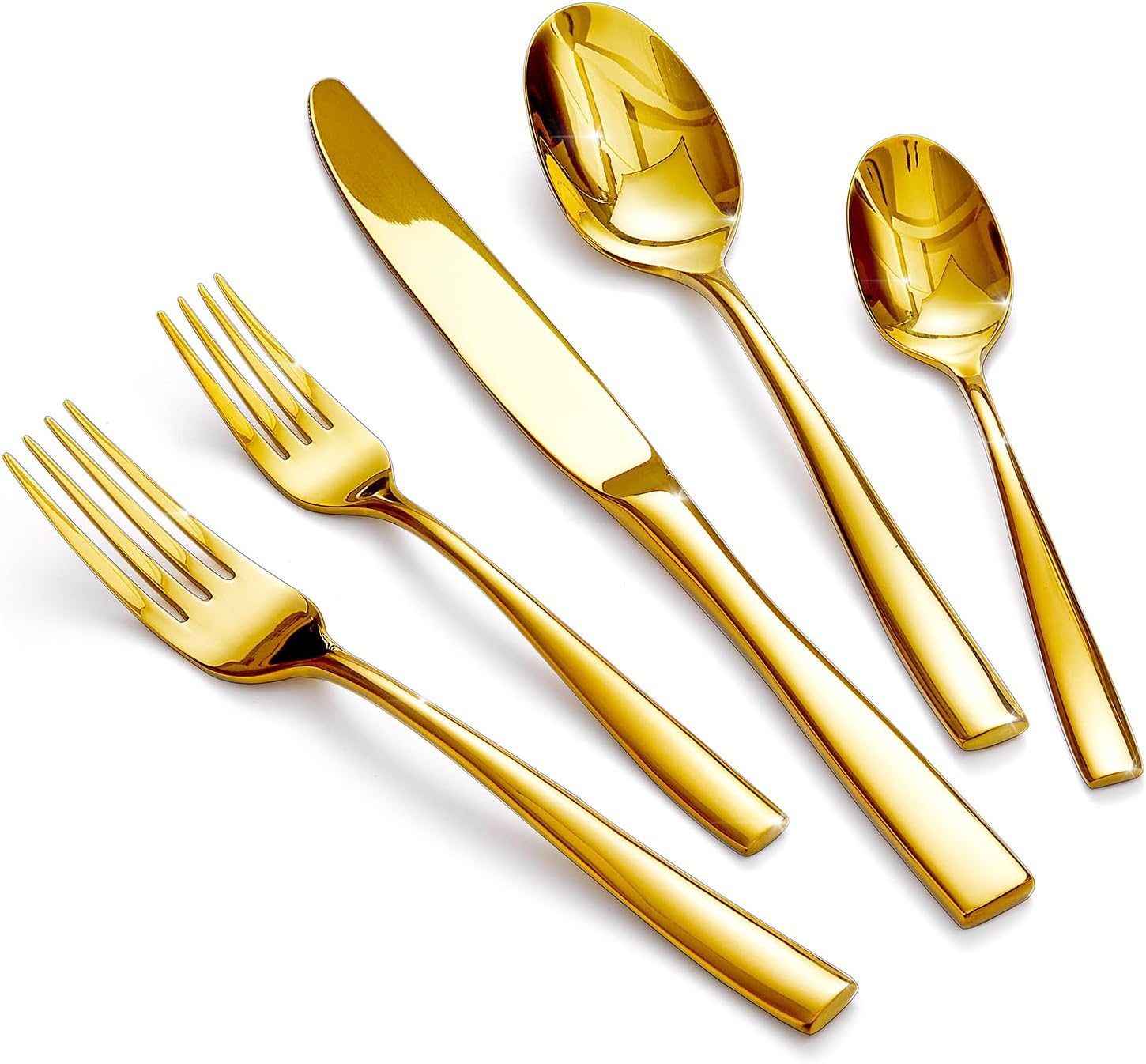 HIKAA Forged Silverware Set: Elegant Stainless Steel Flatware