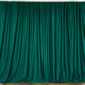 Hunter Green Polyester Backdrop Drape Panel 10 ft Wide by 9 ft High