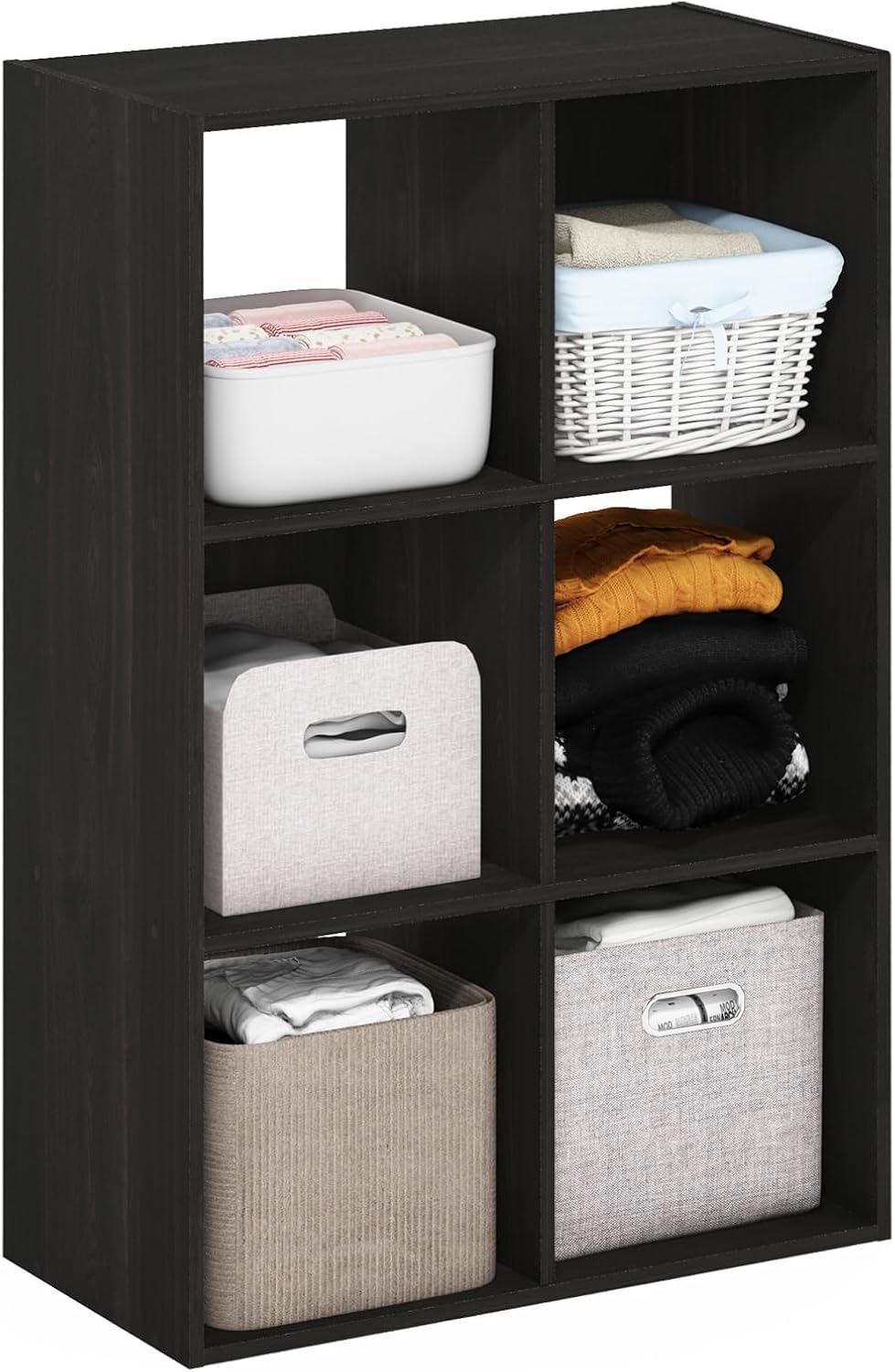 Furinno Pelli Cubic 6-Cube Storage Organizer for Clothing
