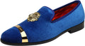 Men's Velvet Loafers - Handmade Dress Shoes for Weddings