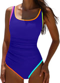 One Piece Tummy Control Swimsuit Neon Slimming Bathing Suit - 2025 you