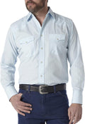 Wrangler Red/White Men's Long Sleeve Western Snap Plaid Shirt
