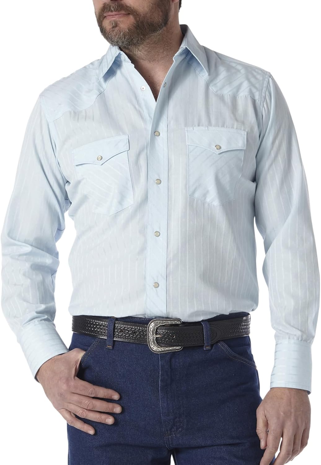 Wrangler Men's Long Sleeve Fashion Western Snap Plaid Shirt Review