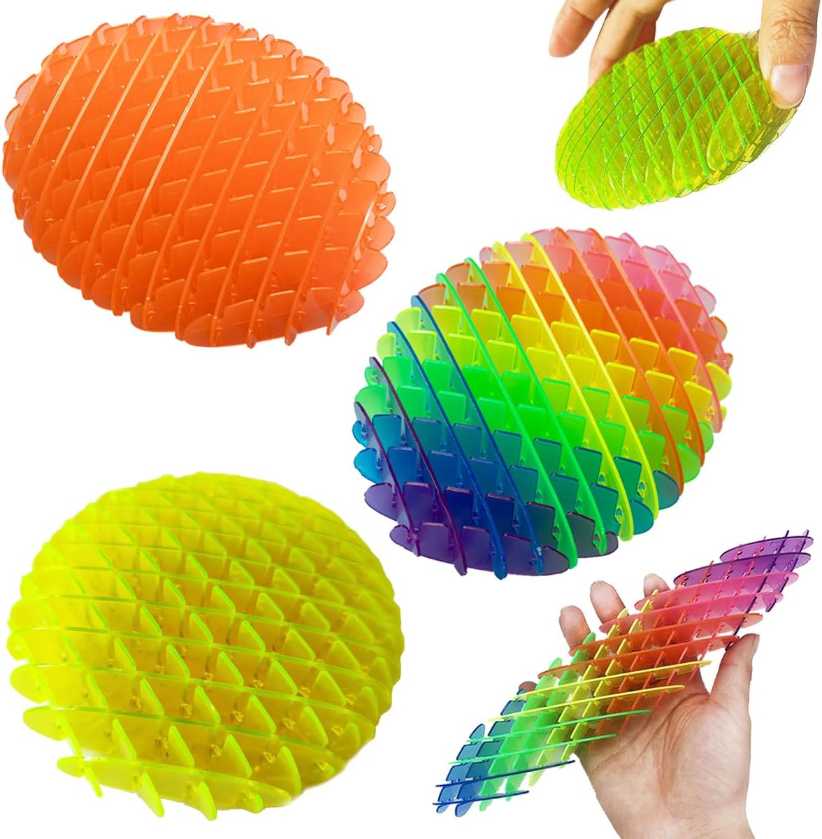 Stress Relief Fidget Worm Set - 3 Colors