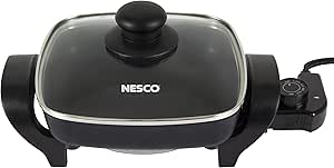 Nesco Electric Skillet 8 Inch with Nonstick Interior and Lid