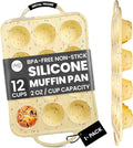 Silicone Mini Muffin Pan 12 Count - Easy Release Mini Muffins