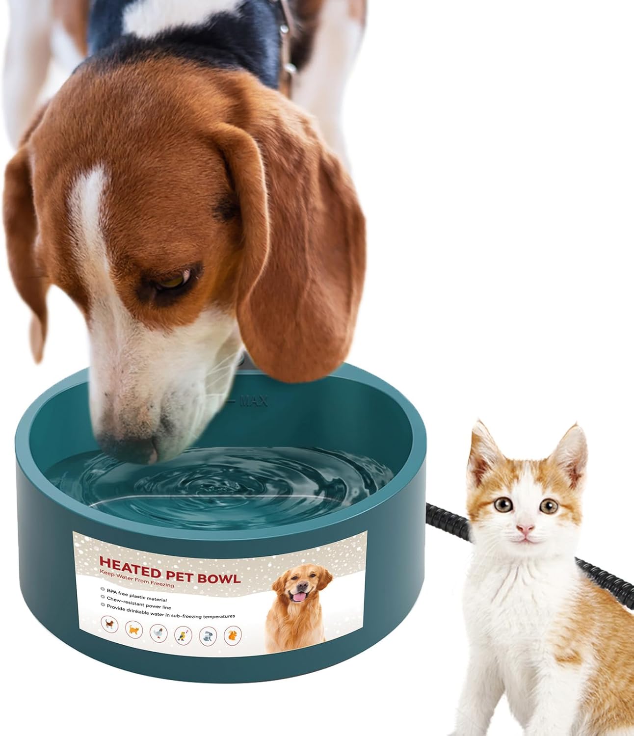 NAMSAN Heated Water Bowl: Winter Essential!