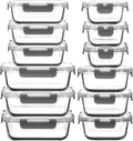 12 Pack Glass Food Storage Containers with Lids - Versatile Meal Prep
