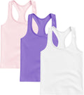 Girls Seamless Supersoft Wide Strap Racerback Tank - Comfortable Fit