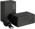 Syntus Yoga Block and Strap Set - Supportive Foam Blocks + 8ft Strap