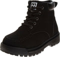 Boy's Lace Up Construction Work Boots - Rugged Outdoor Waterproof