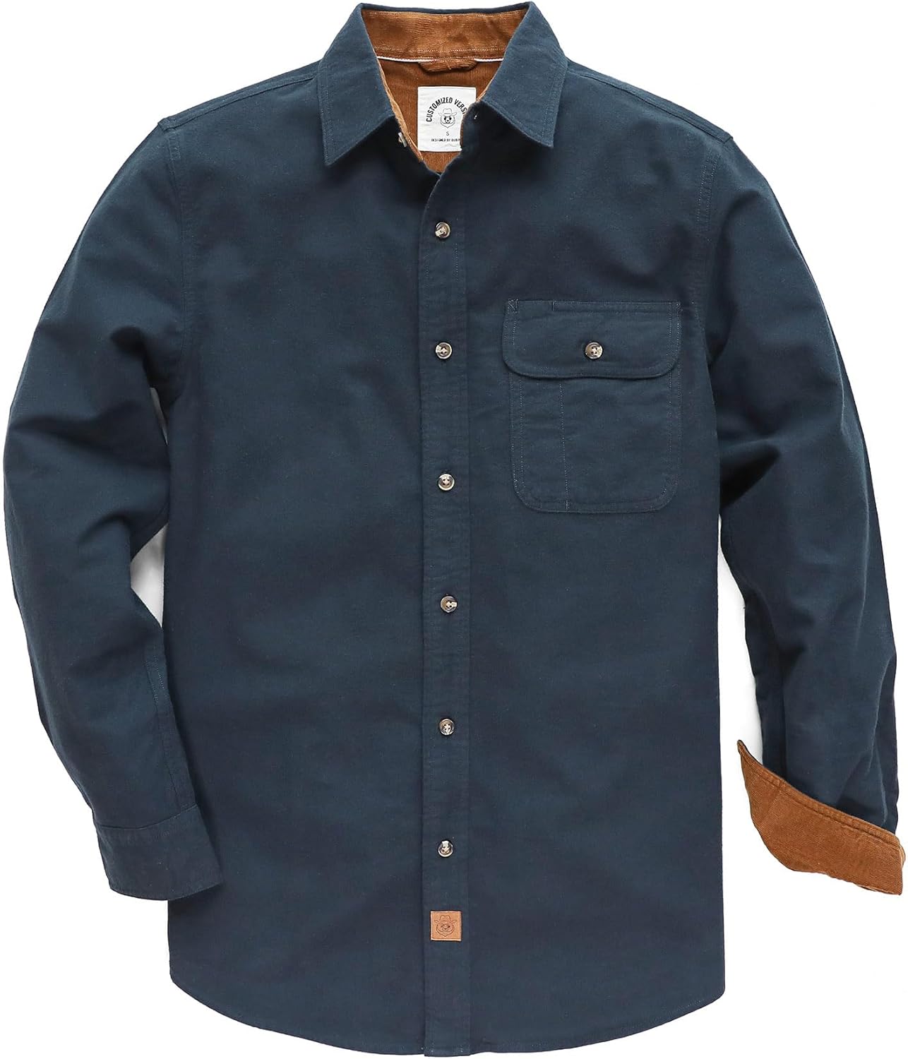 Dubinik Mens Flannel Shirts Long Sleeve Casual Button Down Style
