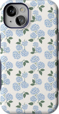 Casely iPhone 13 Case Nantucket Cottage Blue Hydrangea - Bold