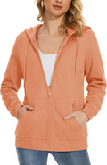 Women's Fleece Lined Full Zip Hoodie - Cozy Casual Jacket