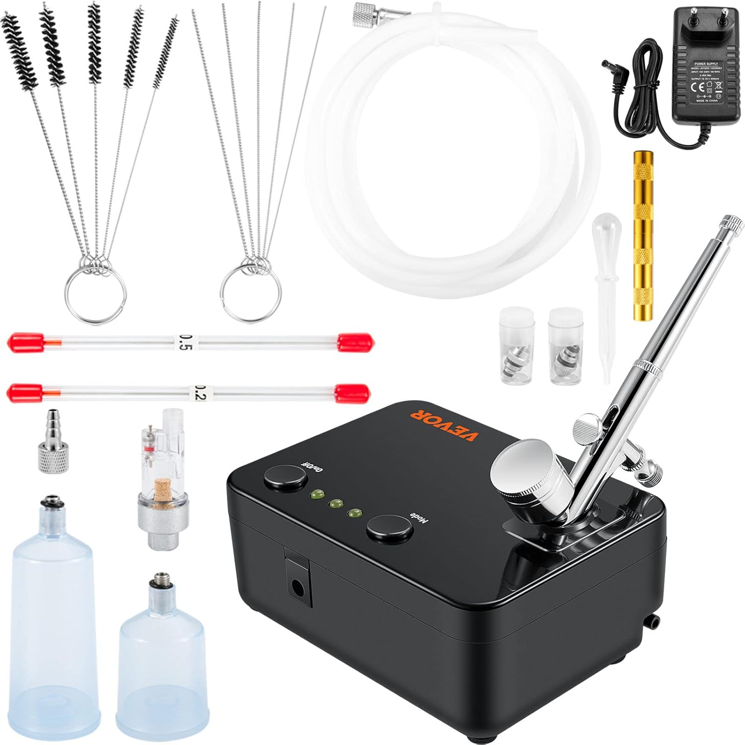 Portable Dual-Action Airbrush Kit for Art & More