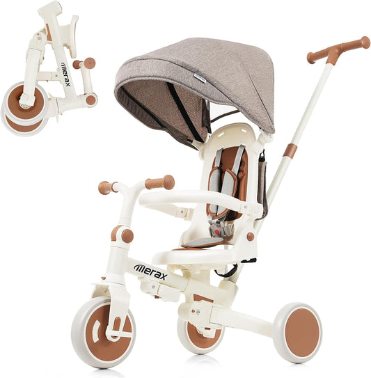 7-in-1 Foldable Toddler Tricycle for Growing Kids' Adventures