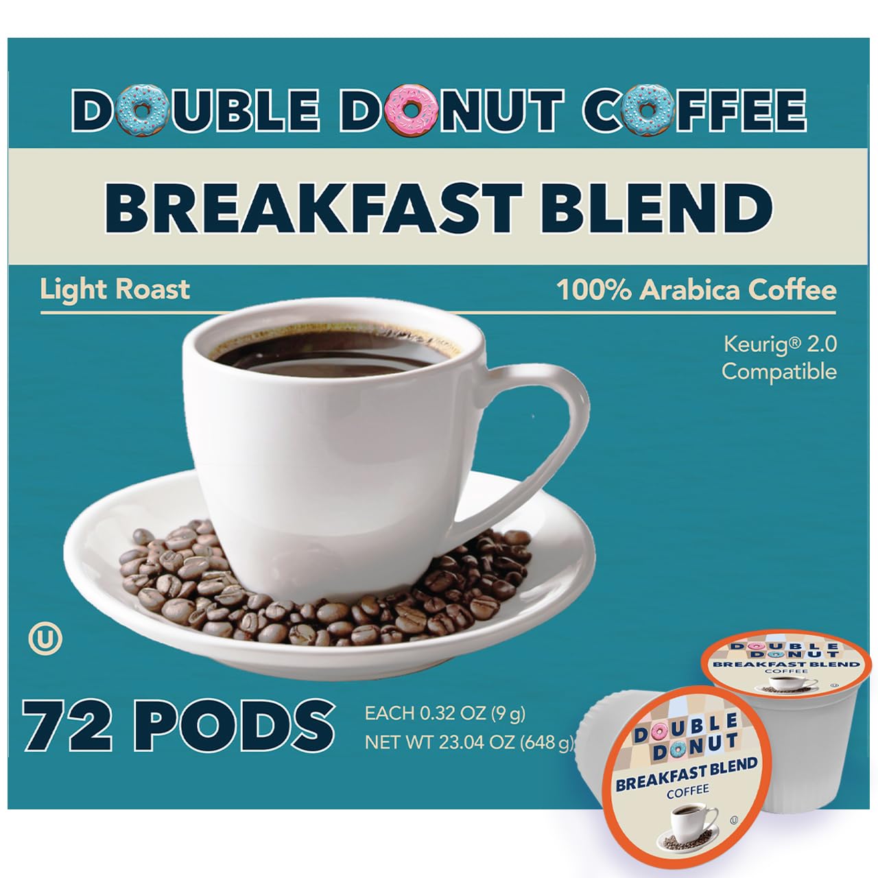 Double Donut Coffee Breakfast Blend Pods for Perfect Mornings