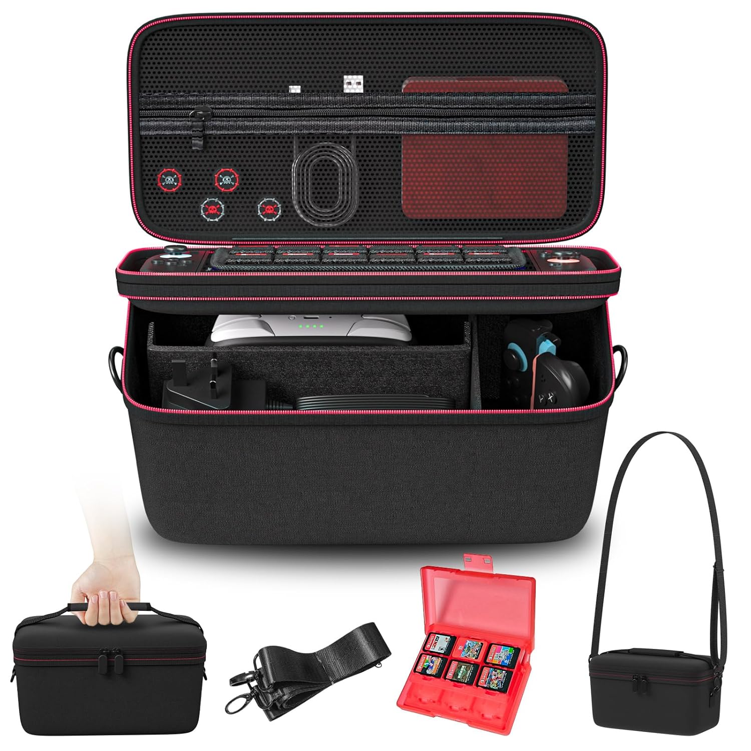 Switch 2 Storage Case for Gamers - Shockproof Hard Shell Design