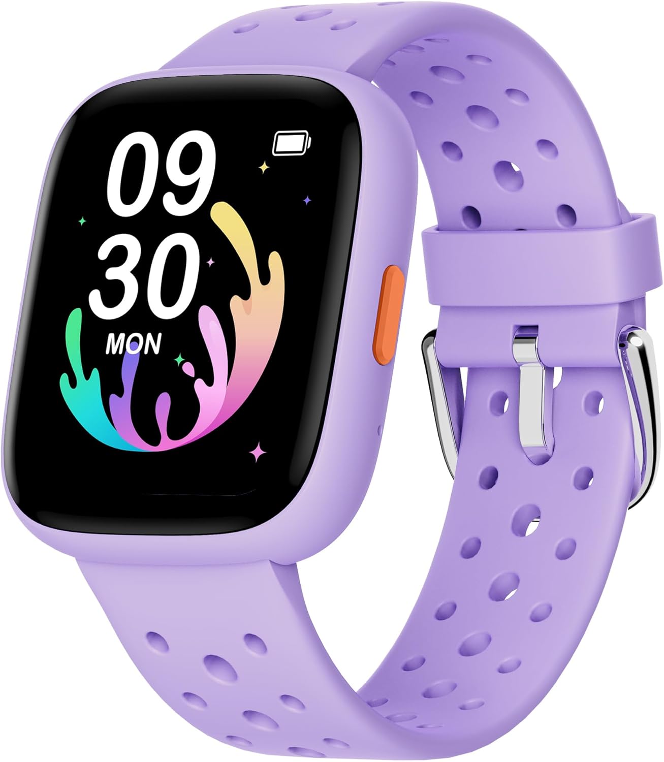 BIGGERFIVE Kids Smartwatch: No Phone Needed, Fitness Tracker, Games, Lilac