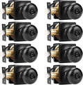 Privacy Door Knob Matte Black Square Interior Lock - 8 Pack