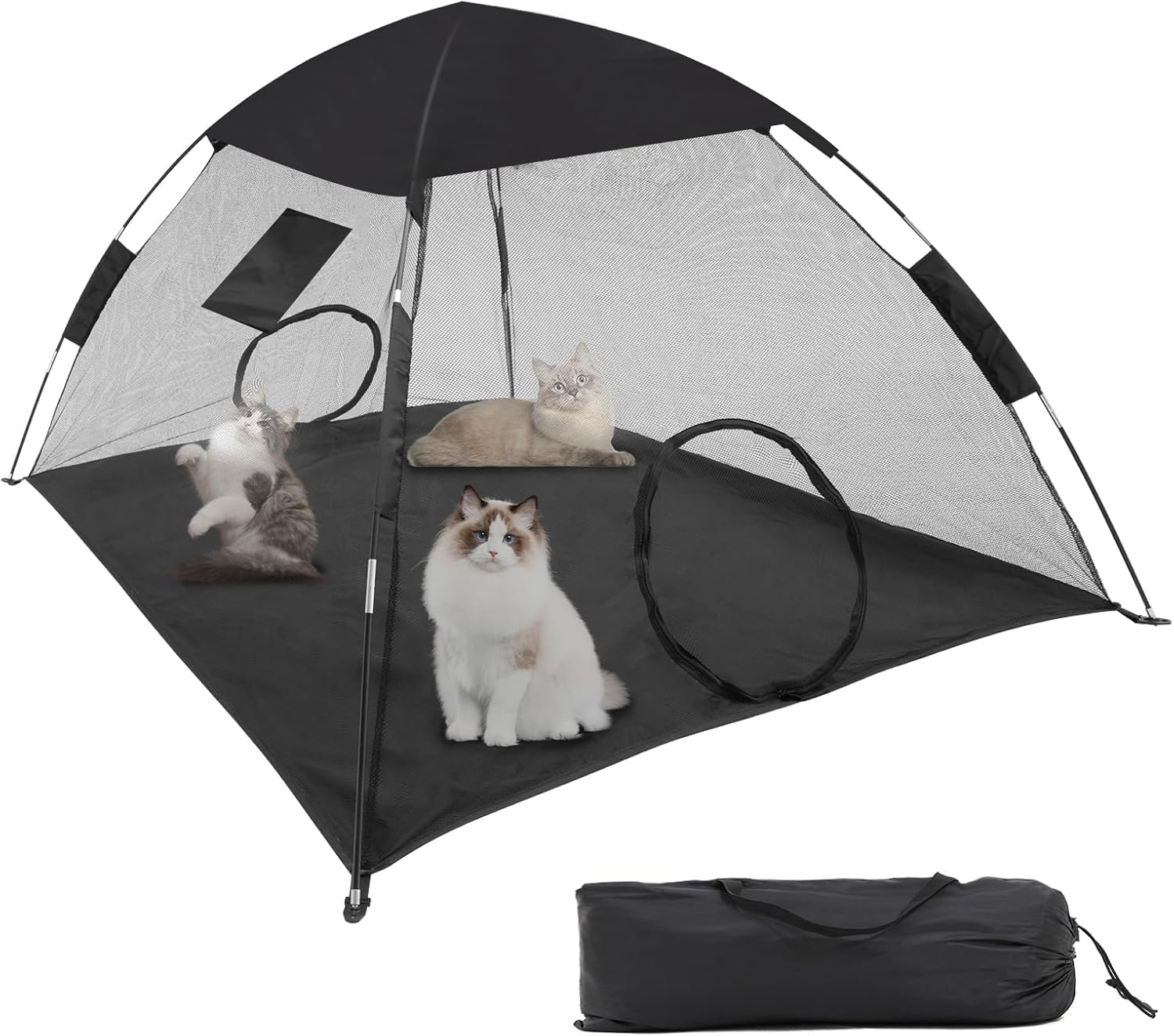 GEERTOP Portable Mesh Cat Tent: Outdoor Fun for Felines