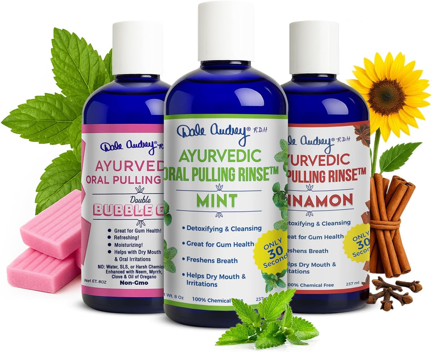 Ayurvedic Organic Oil Pulling for Teeth and Gums - Fresh Breath