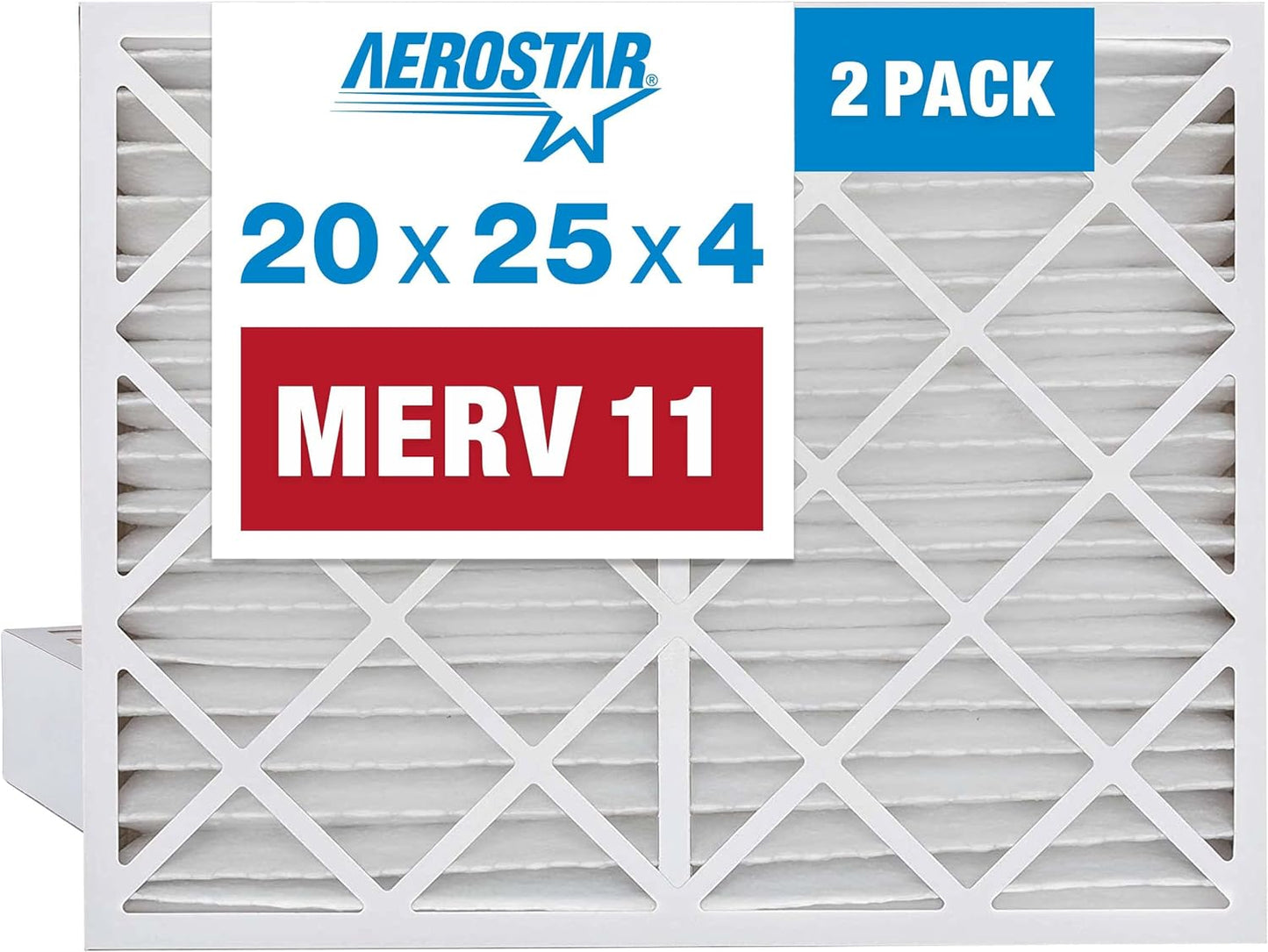 Aerostar 20x25x4 MERV 11 Air Filter - Cleaner Indoor Air Instantly!