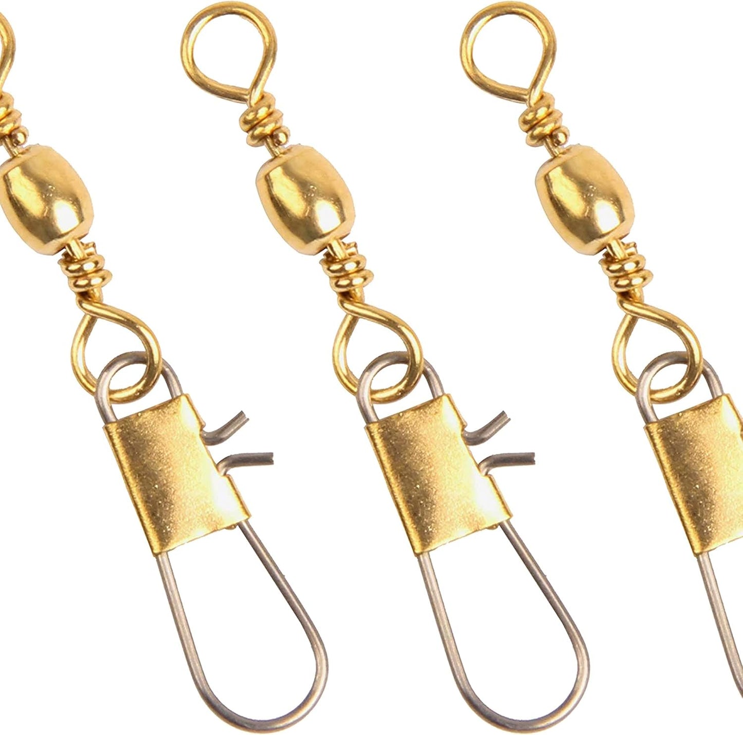 100pc Black Snap Swivels, Stainless Steel - Secure Your Line! by Shaddock Fishing