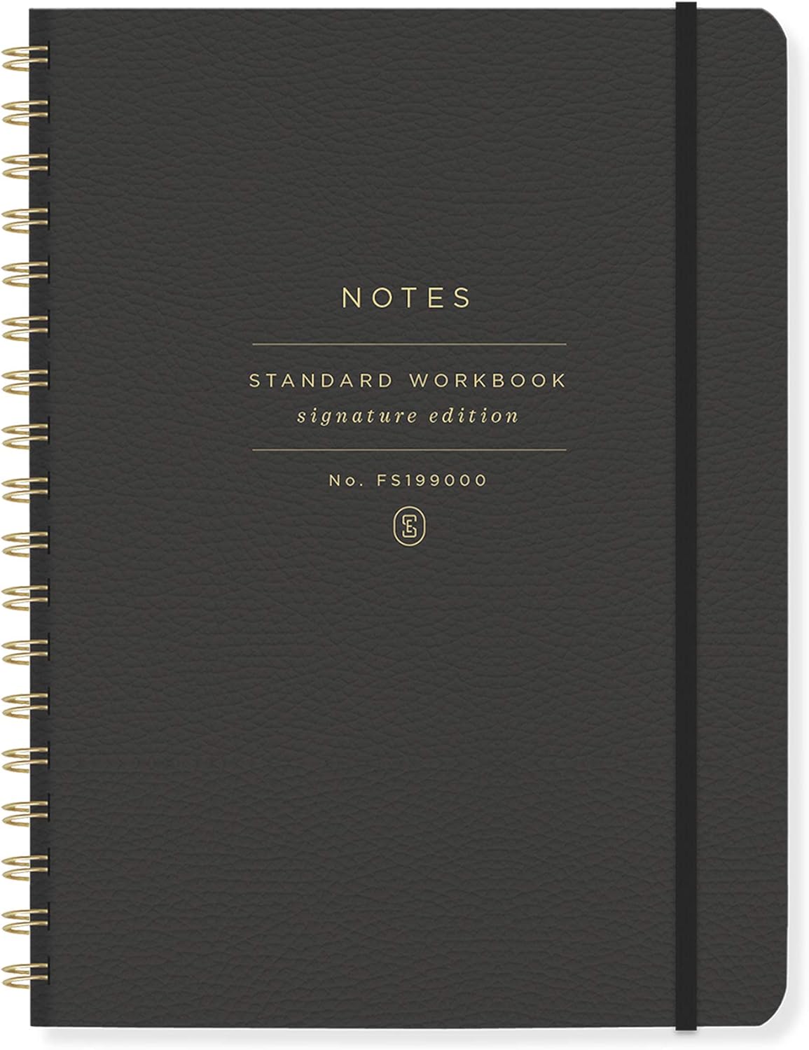Fringe Studio Black Faux Leather Notebook