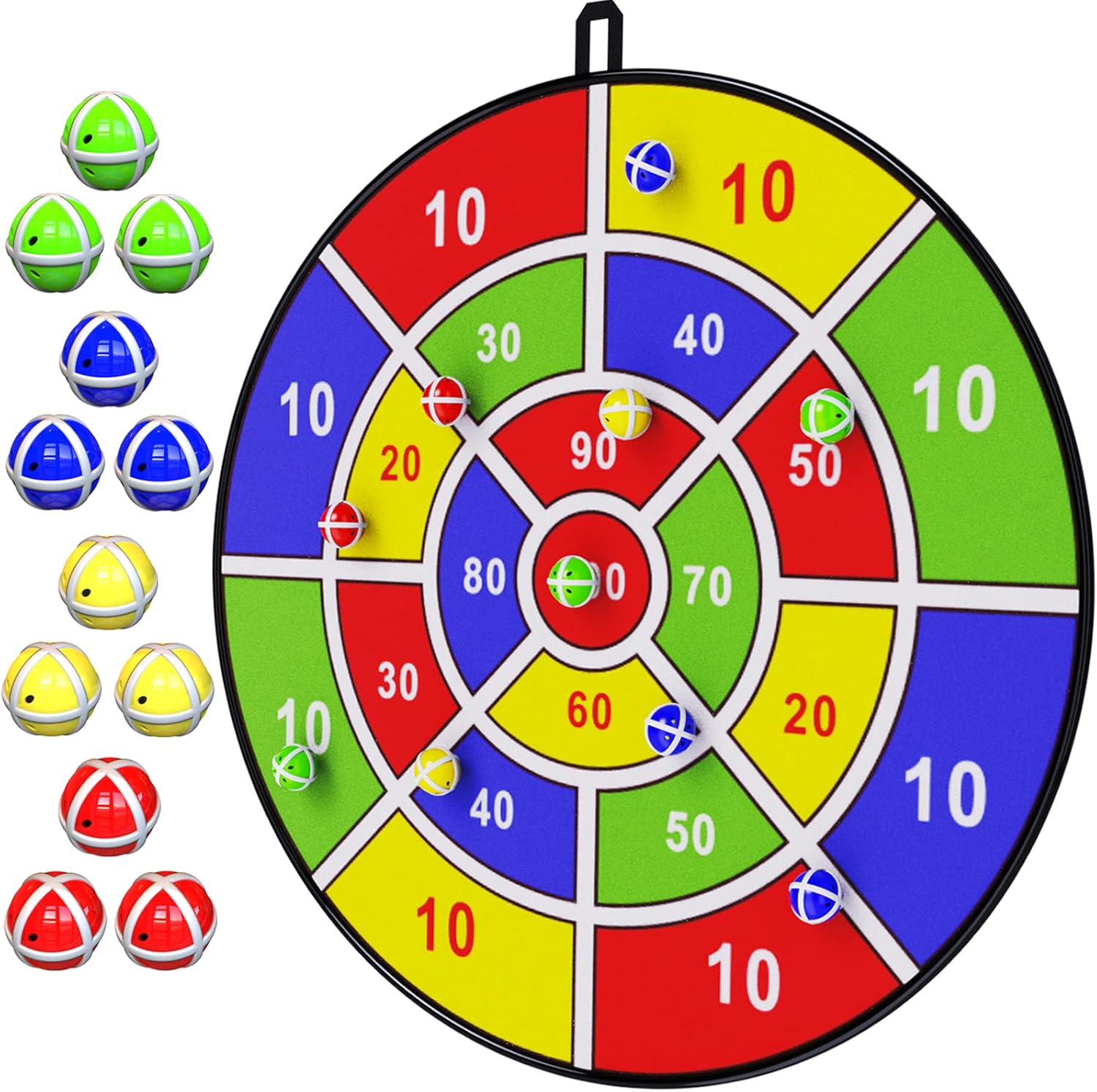 BooTaa 29 Large Dart Board Set - Fun & Safe Indoor/Outdoor Game for Kids