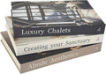 Array & Arrow Decorative Books for Home Decor - Set of 3 Faux