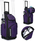 Rolling Baseball Bag with Wheels 60L Capacity - Youth Gear Carrier