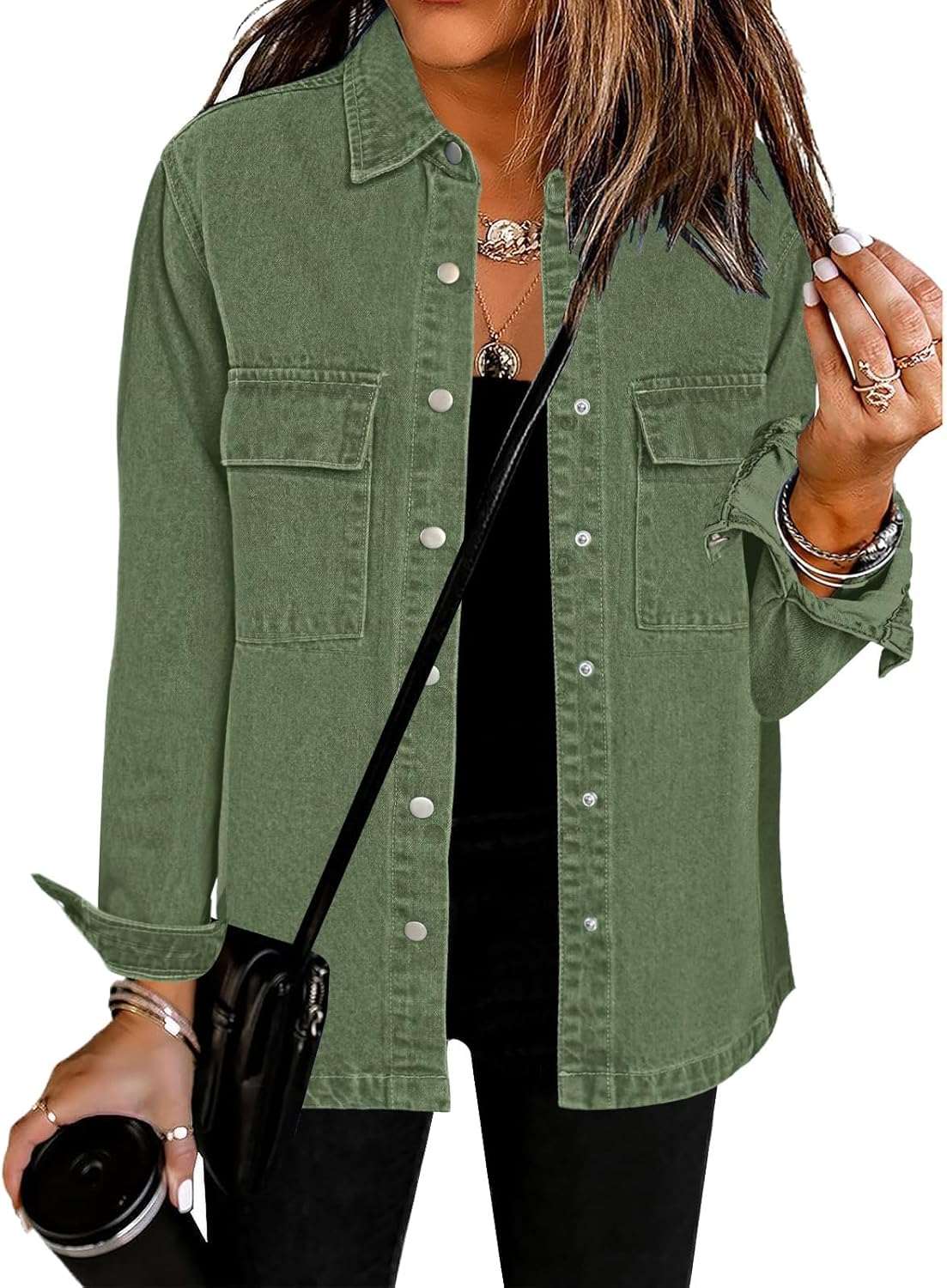 Luvamia 2025 Spring Jean Jackets for Women Fashion Oversized