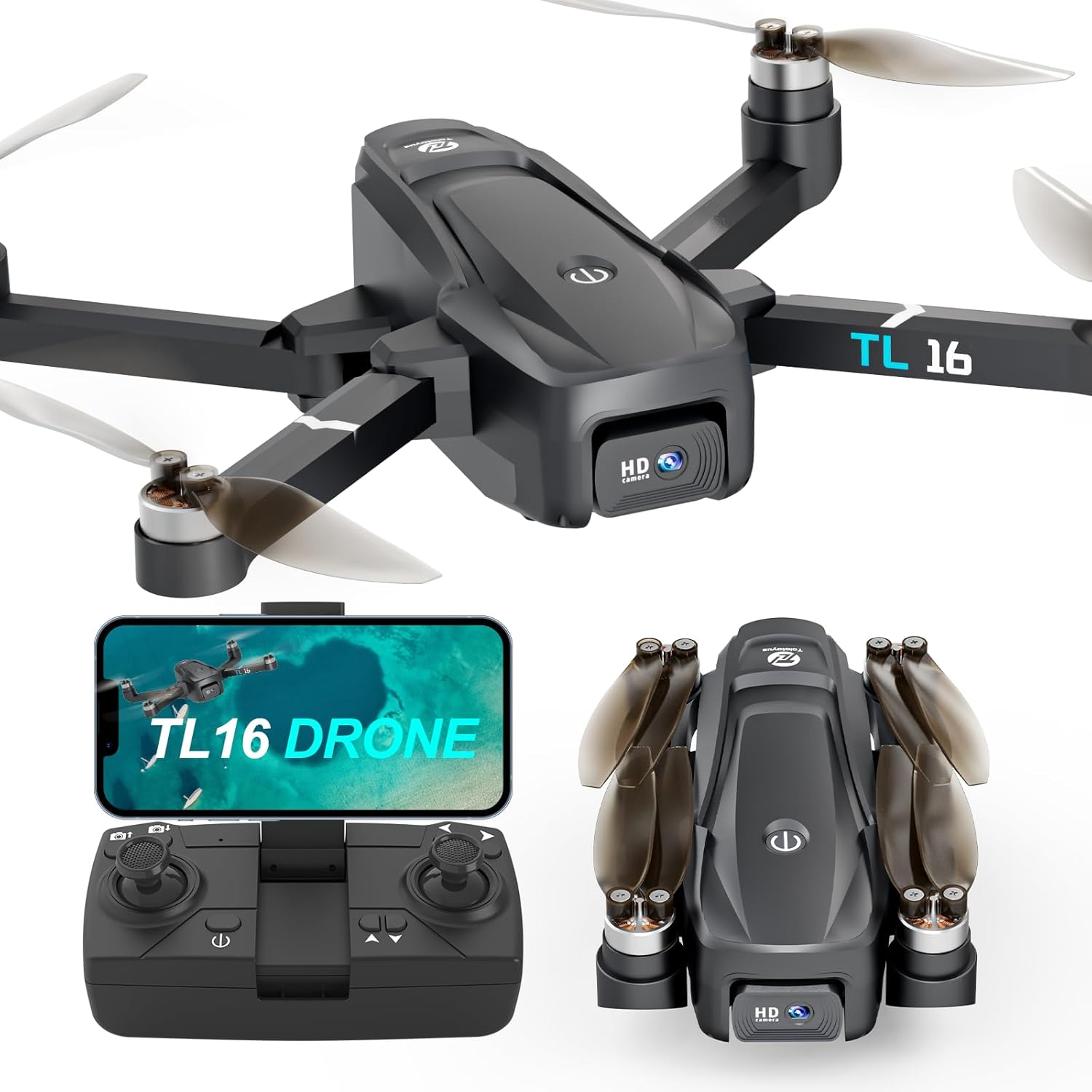 Foldable Drone w/ Dual Cameras - Easy Flying Experience