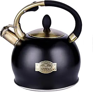 SUSTEAS Whistling Tea Kettle - Surgical Stainless Steel Teapot