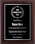 Award Plaque 9x12 Black/Silver Personalized Engraved