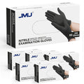 JMU Black Nitrile Gloves XS Bulk Case of 1200 - Snug Fit for Small