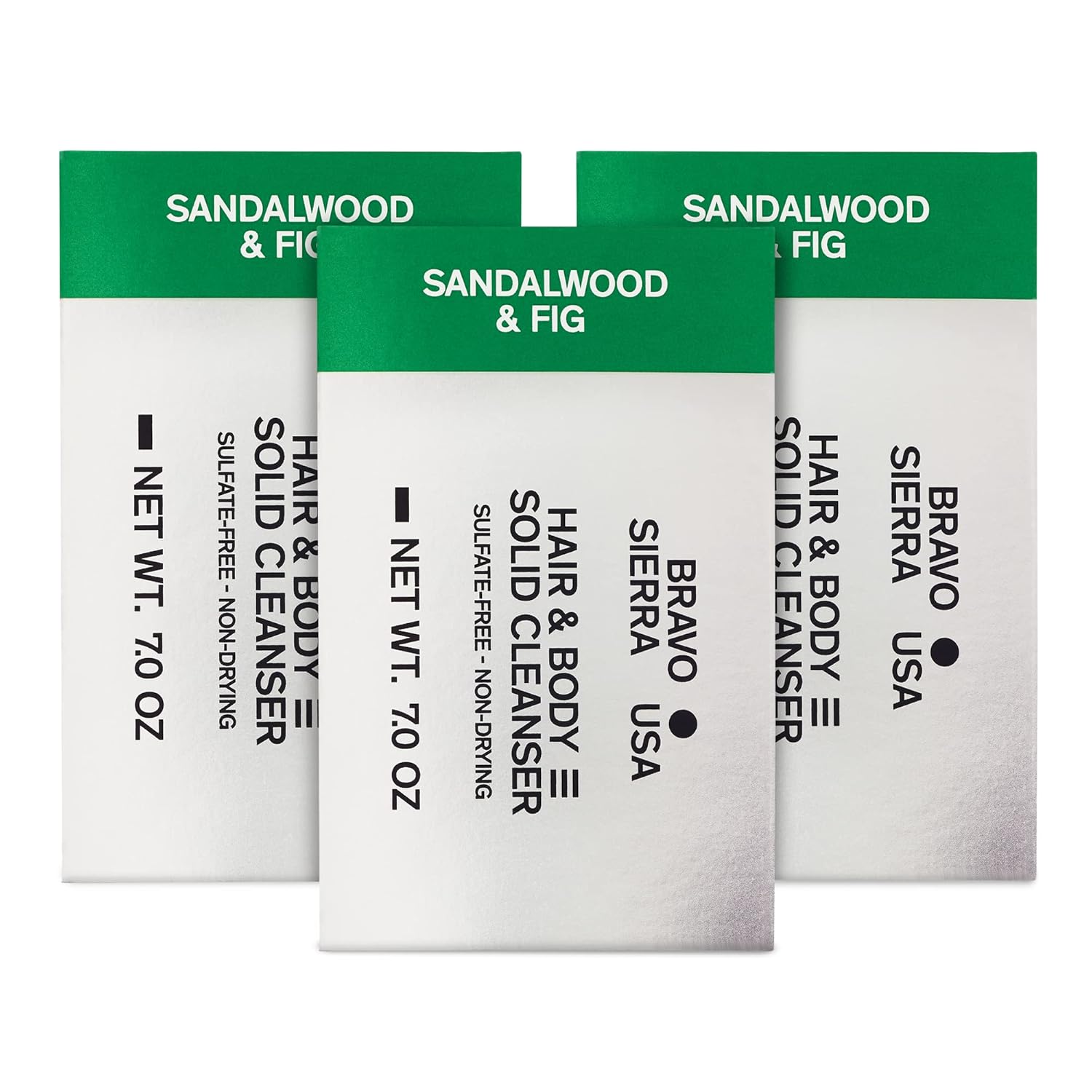 Sandalwood & Fig All-In-One Shampoo Bar for Hair & Body Care