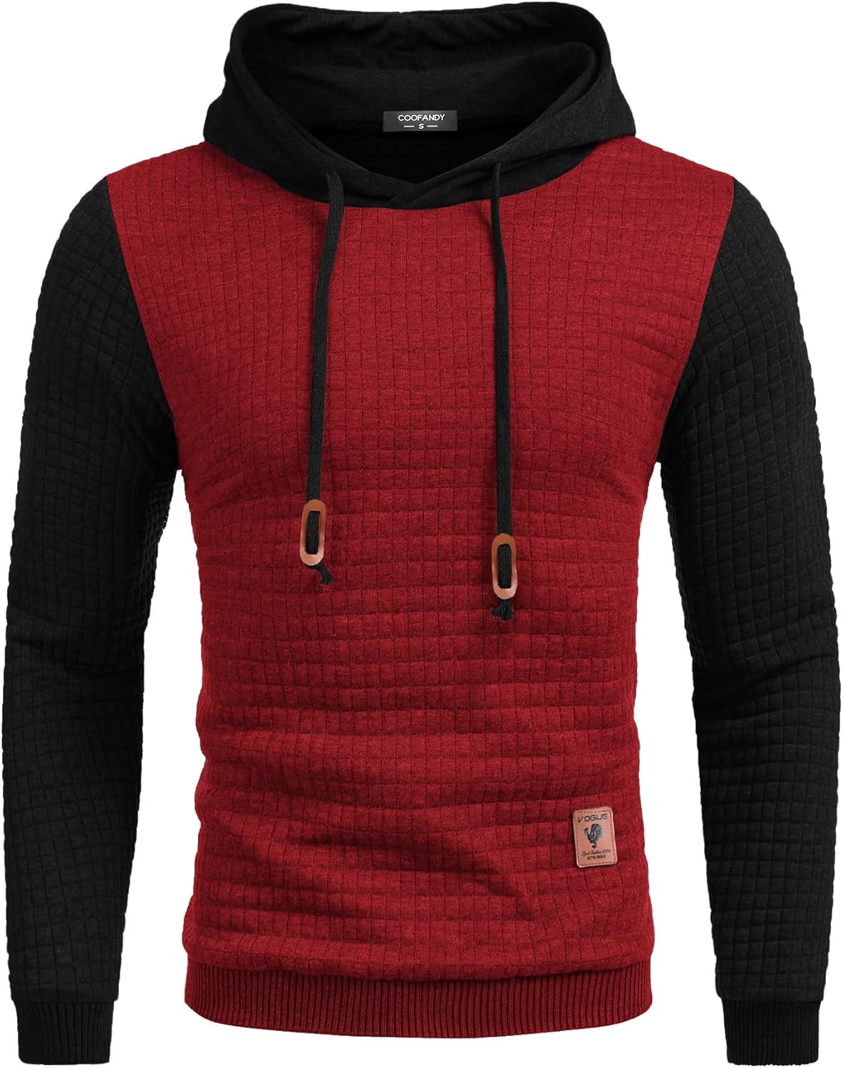 COOFANDY Mens Hooded Sweatshirt for Casual Comfort and Style