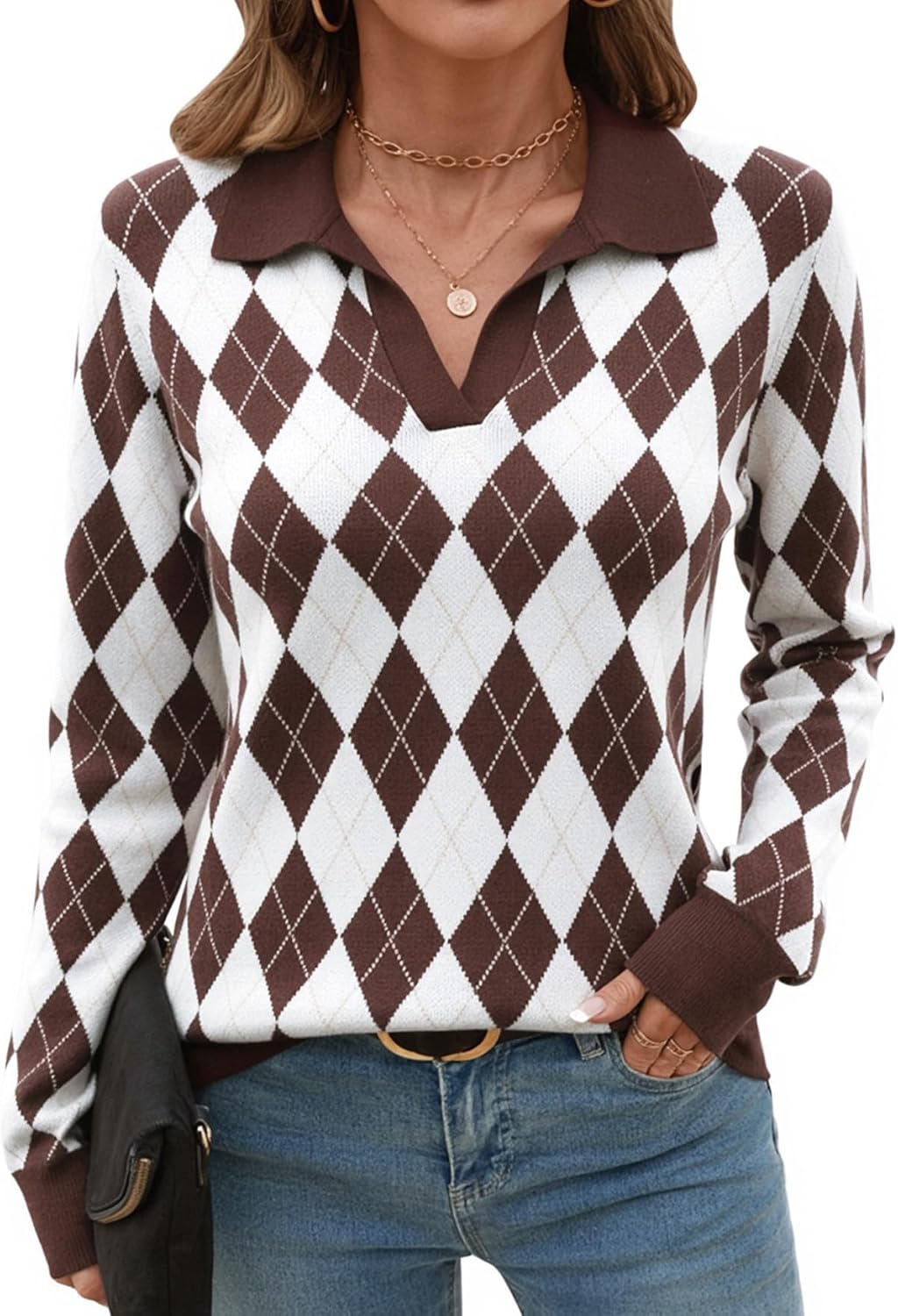 Stylish Women's Knitted Collared Sweaters for Winter Wear