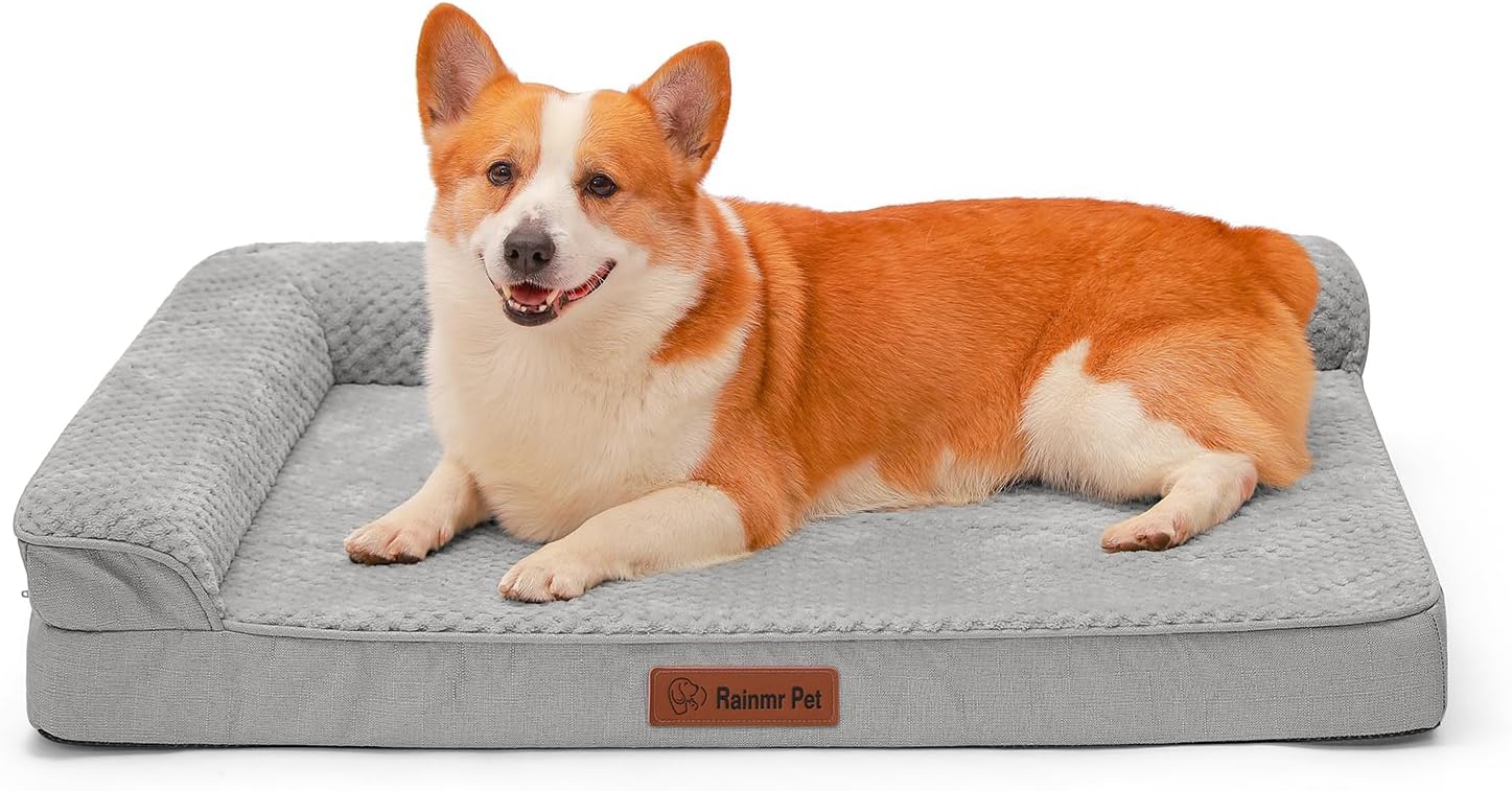 Orthopedic Dog Beds for Large Dogs with Memory Foam Support