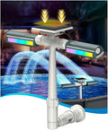 Solar Pool Fountain with RGBIC LED Lights for Relaxation