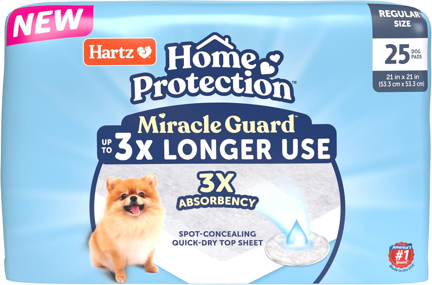 3X Absorbency Hartz Dog Pads - Leak-proof & Odor-Free!