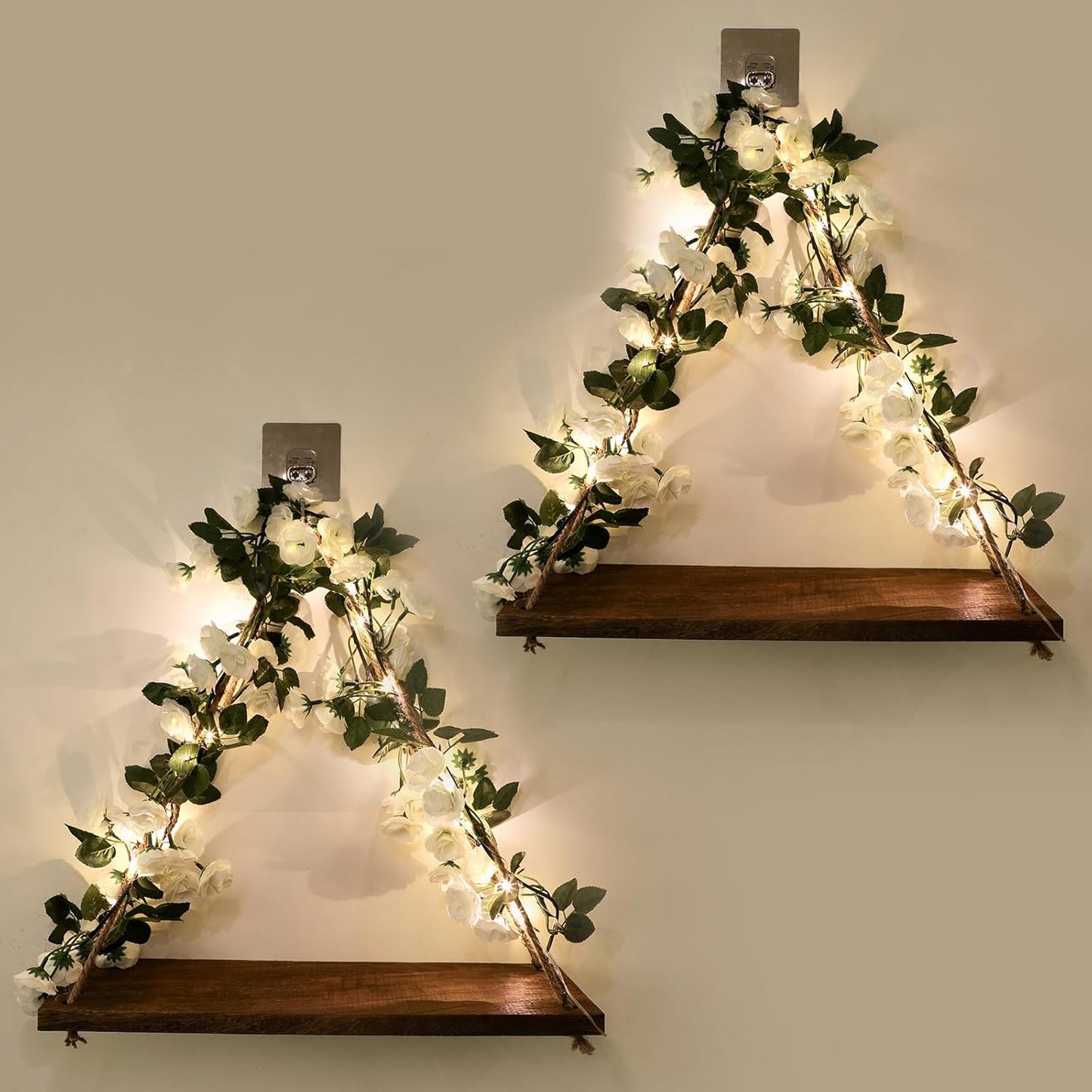 Floating Shelves for Wall No Drilling - Unique Design & Style