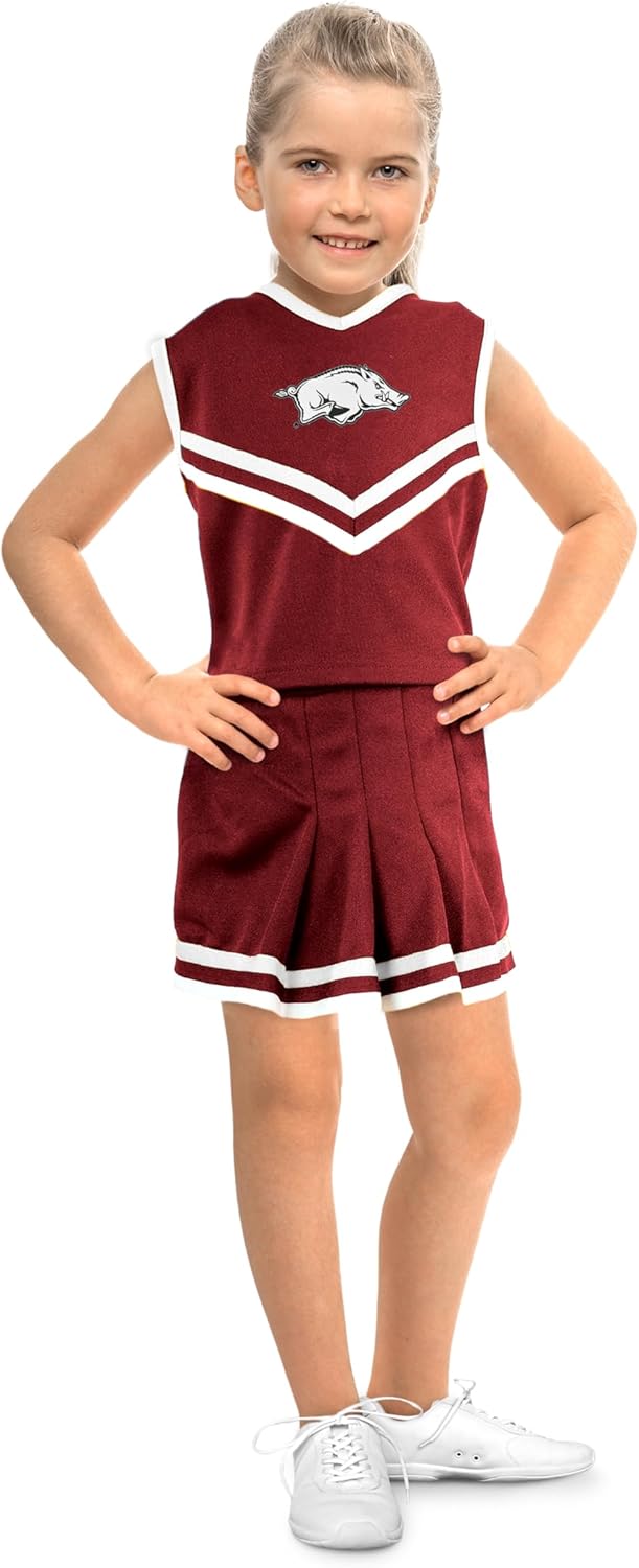 Little King NCAA Toddler Girls Cheer Dress for Team Spirit