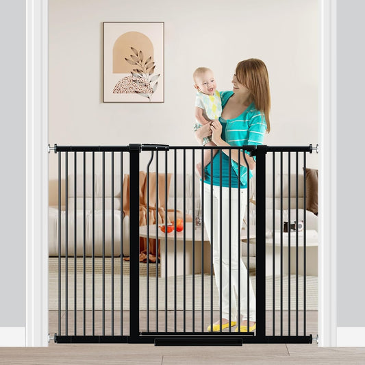 Extra Tall Baby Gate for Stairs - 40.5in Safety Barrier