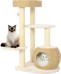 KAMABOKO Modern Cat Tree 39 in - Stable Multi-Level Condo