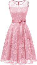 Dressystar Women's Floral Lace Dress Short Bridesmaid (Style B584)