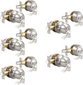 Knobonly Keyed Alike Exterior Door Knob Set - Satin Nickel, 5 Pack