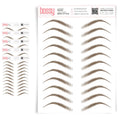 Temporary Eyebrow Tattoos 5 Pack - Natural Hair-Like Strokes Personal